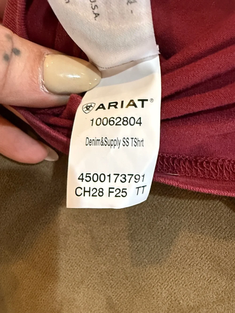 Ariat Red Denim & Supply Graphic Tee - Picture 3 of 5